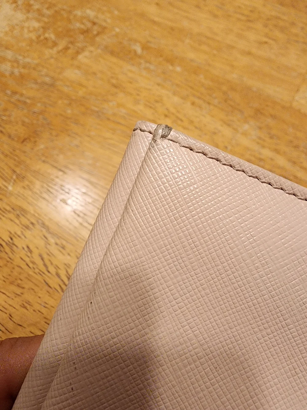 Salvatore Ferragamo Gancini long wallet pale pink With Gold Hardware